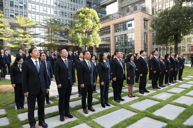 GRG重磅丨廣州無線電集團舉行存續(xù)65周年紀念日升旗儀式